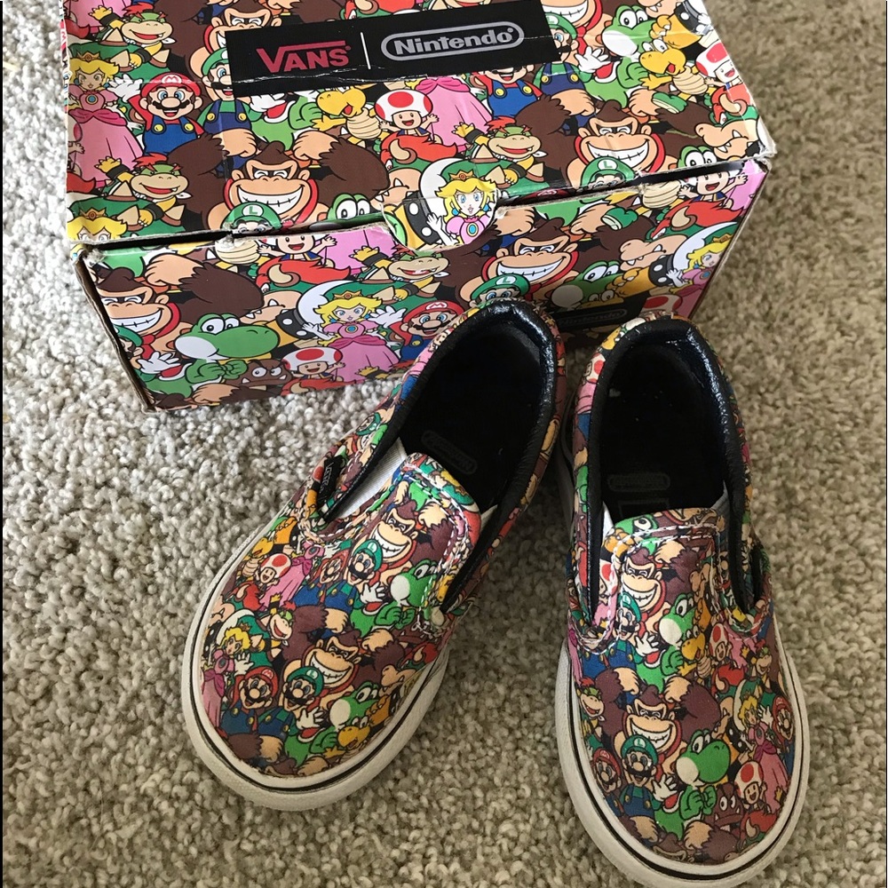 Toddler Vans Nintendo Mario Vans 4.5